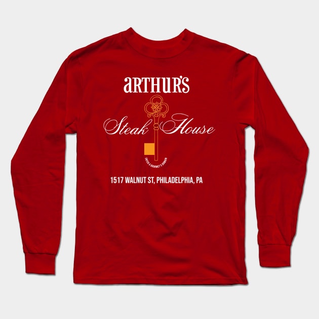 Arthur's Steak House, Philadelphia, PA Long Sleeve T-Shirt by Tee Arcade